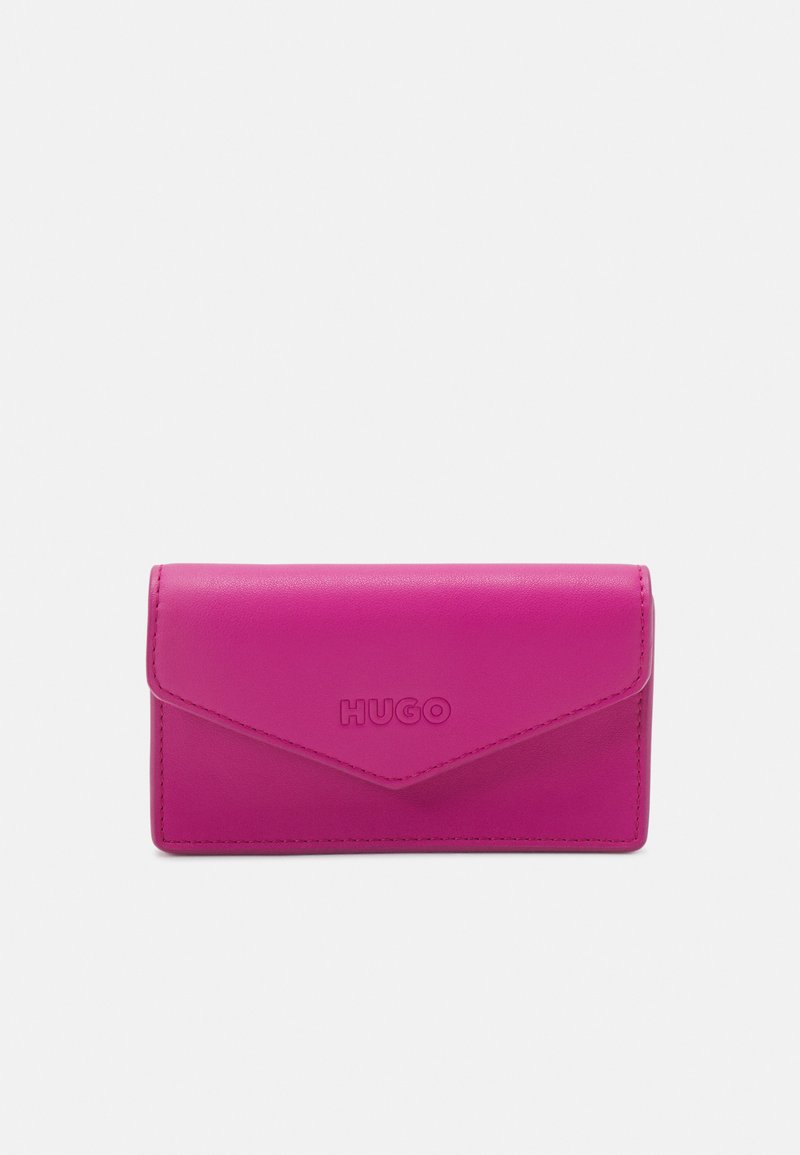 HUGO MEL FLAP CARDHOLD - Πορτοφόλι - dark pink