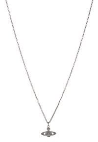 MAN MINI BAS RELIEF ORB PENDANT - Kaelakee - silver-coloured