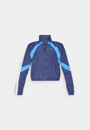 Under Armour ICON CRINKLE - Training jacket - washed navy/white/blue atlantis