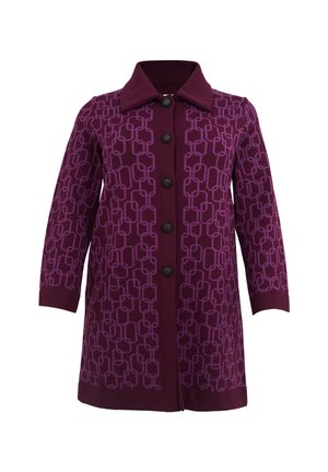 YOEK, YOEK DAMEN STRICKJACKE MIT LANGARM - Strickjacke - purple