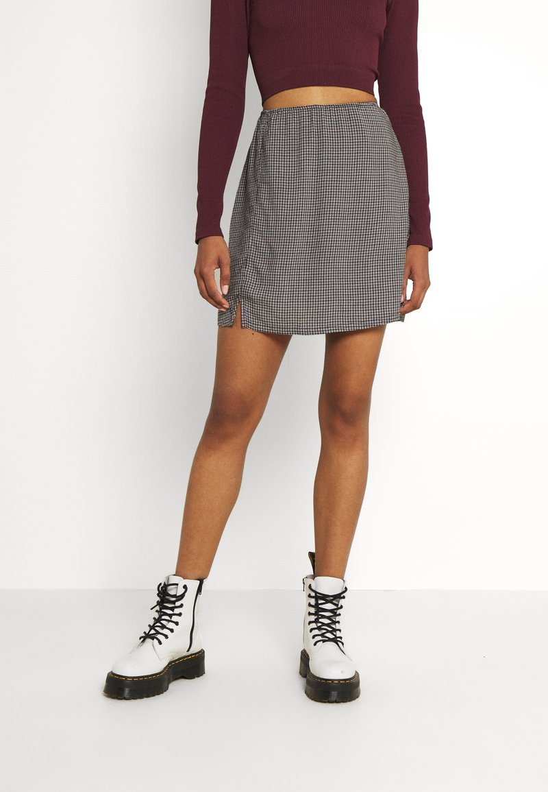 American Eagle Falda acampanada - grey