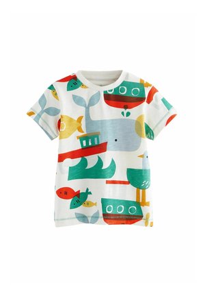 ALL OVER SHORT SLEEVE - REGULAR FIT - Tričko s potlačou - red green