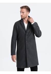 Ombre Abrigo clásico - dark grey melange