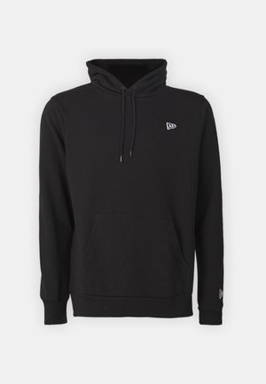 Felpa nera con tasca a marsupio, cappuccio con coulisse e logo bianco sul petto. Realizzata in un morbido tessuto misto cotone. Maniche lunghe.