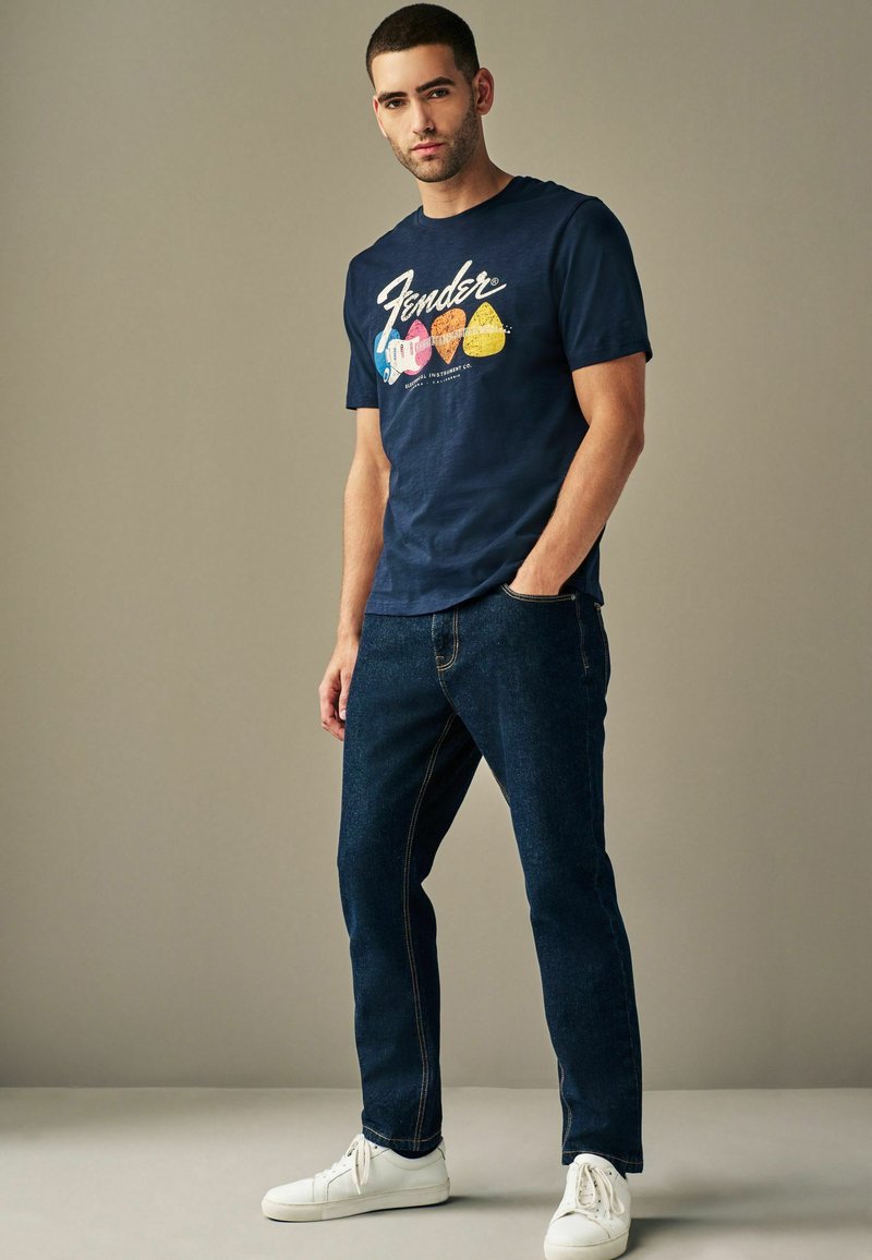 Next LICENSE REGULAR - T-shirt print - navy fender