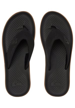 HALEIWA PLUS - Japonki kąpielowe - black/black/brown