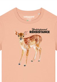 watapparel T-shirt print - fraiche peche