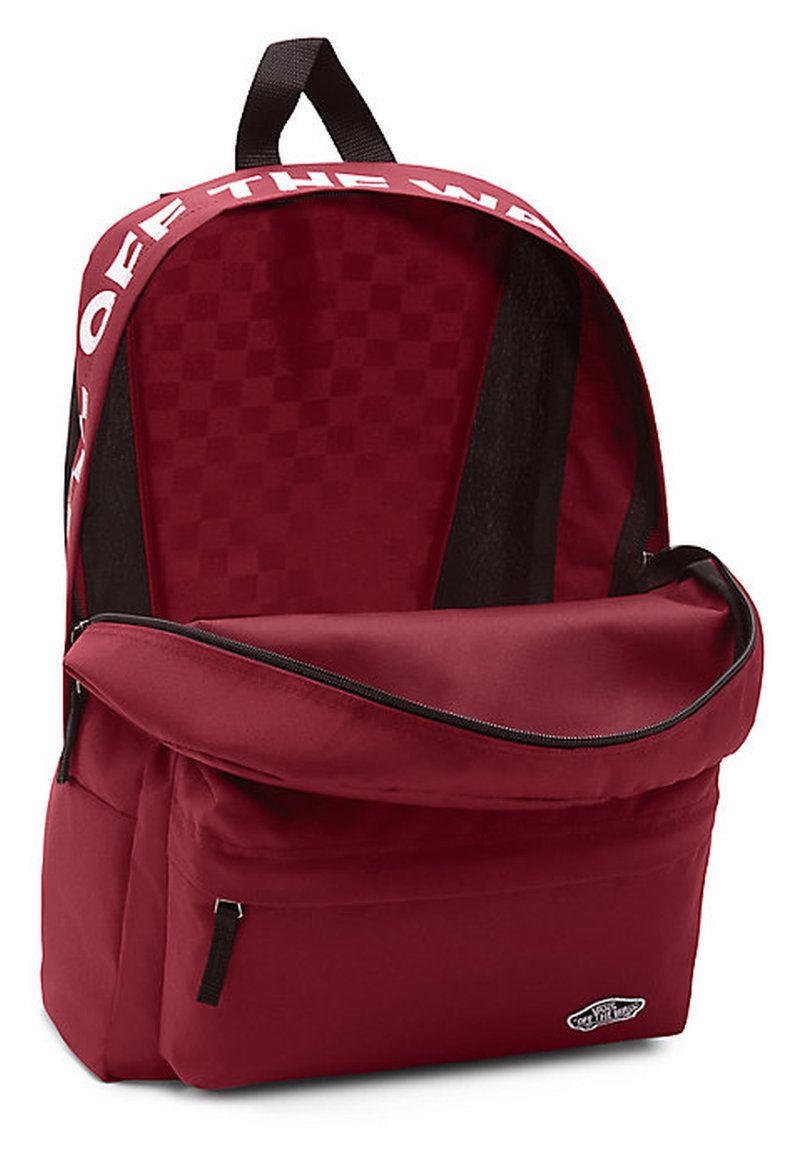 Vans WM STREET SPORT REALM Mochila pomegranate/rojo oscuro