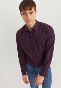 Jack & Jones JJEGINGHAM SHIRT - Ing - navy blazer/dark red