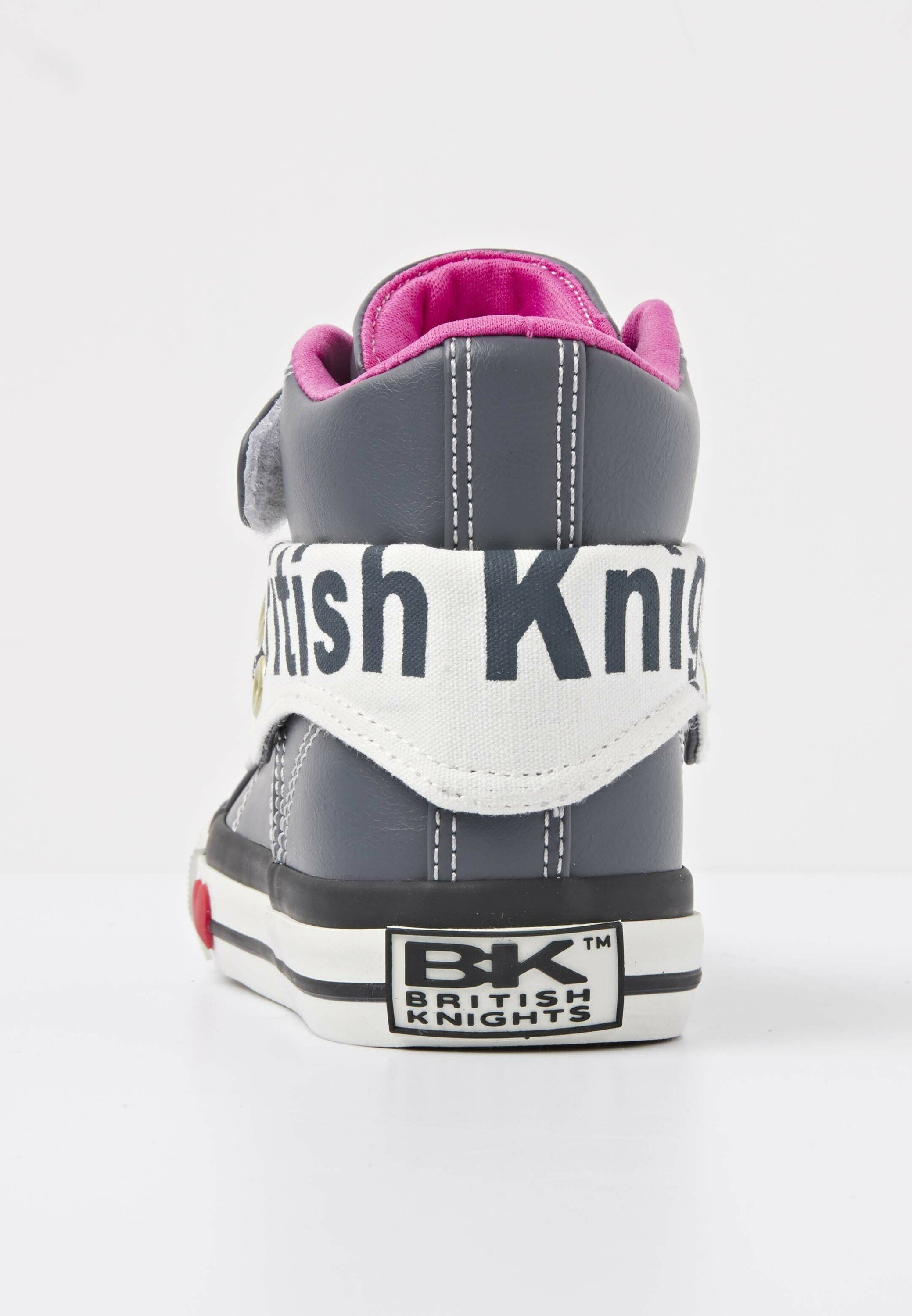 British Knights ROCO - Sneakers hoog - dk grey/fuchsia/Donkergrijs - Zalando .nl