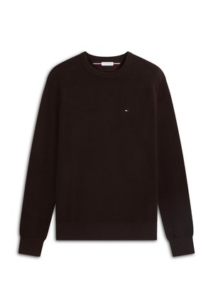 Tommy Hilfiger, ESSENTIAL STRUCTURE CREW NECK - ELEVATED ESSENTIALS - Pullover - chocolate