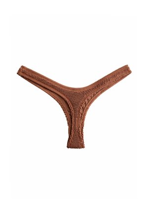 Next, REGULAR FIT - HIGH LEG BIKINI BOTTOMS - Braguita de bikini - tan brown crinkle