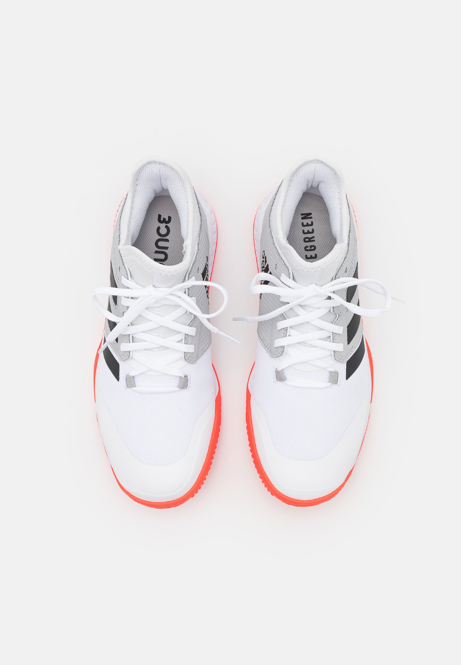 adidas Performance COURT TEAM BOUNCE INDOOR SHOES - Handbalschoenen -  footwear white/core black/solar red/wit - Zalando.nl