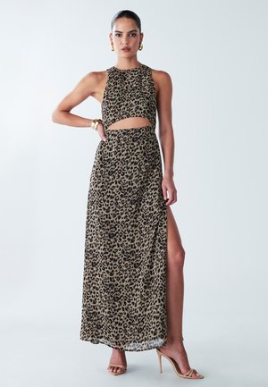 DENNIE DRESS - Robe longue - beige base leopard