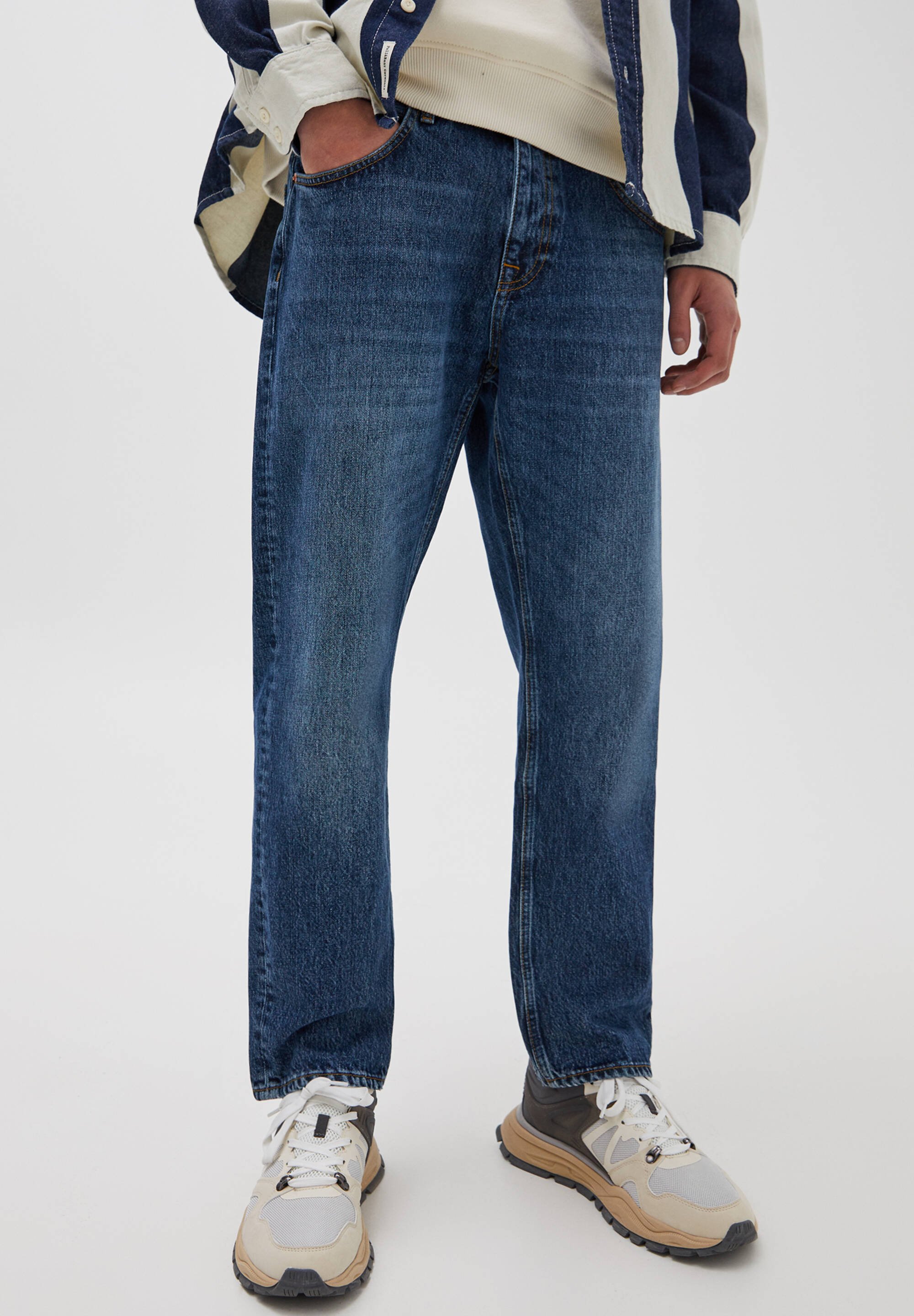 PULL\u0026BEAR PREMIUM VINTAGE - Jeans a sigaretta - dark blue/blu scuro -  Zalando