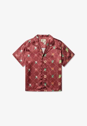 Pas de Monaco FRUIT MONOGRAM CUBAN - Camicia - burgundy
