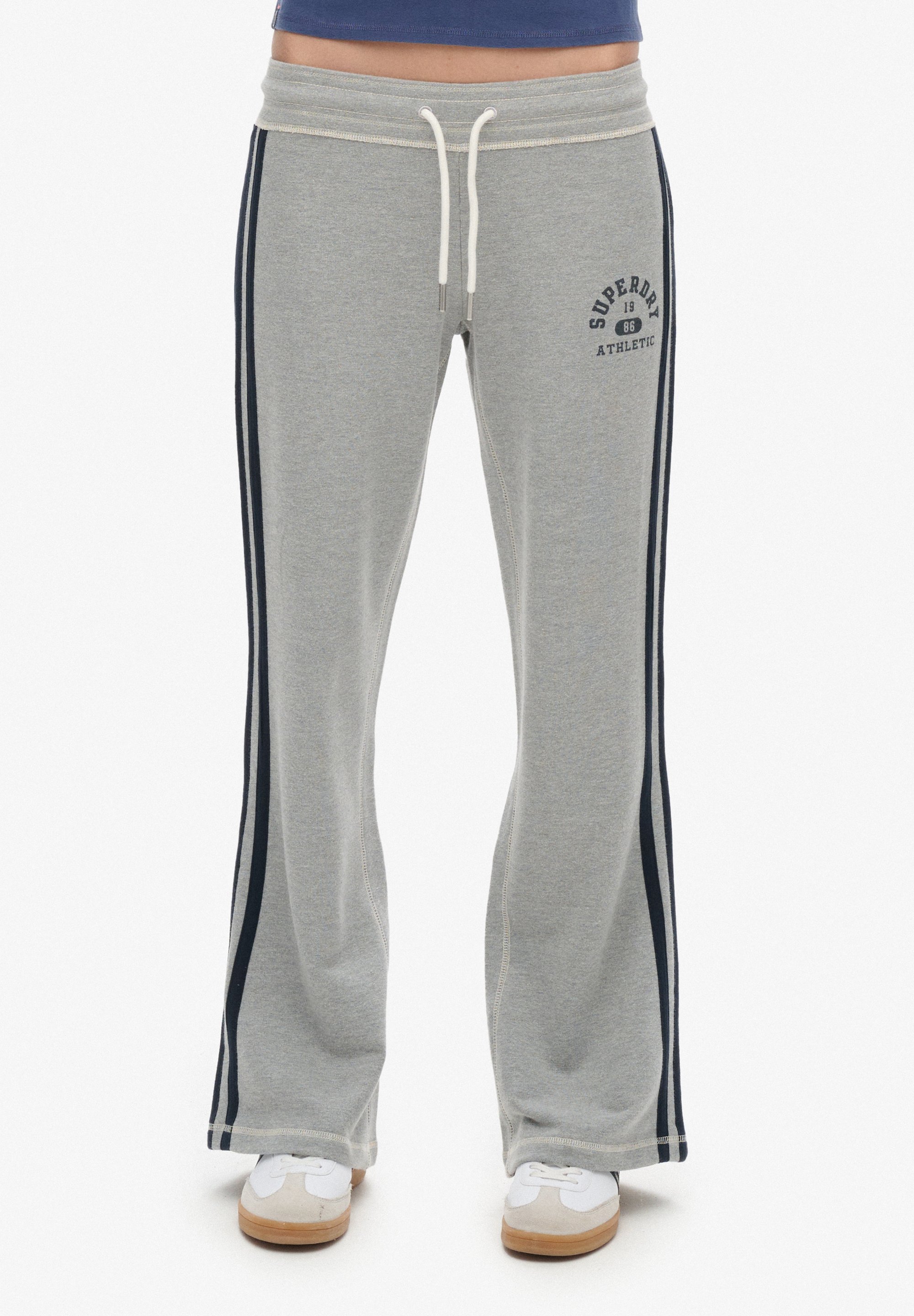 Pantalon De Jogging Femme Superdry Athletic Essentials - Coupe évasée, Taille élastique, Doublure Brossée - Style Décontracté Chic