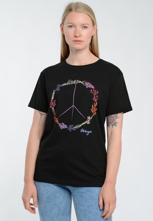 PEACE - T-shirt print - black