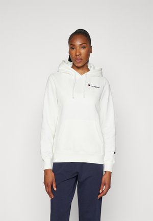Champion ICONS HOODIE CONTRAST LOGO SMALL - Jersey con capucha - white/multi-coloured