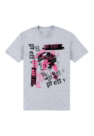 BETTY BOOP BETTY PLAYLIST 70S PUNK - T-shirt con stampa - light heather