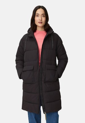MIT VERSTELLBAREM SAUM UND FESTER KAPUZE - Parka - black