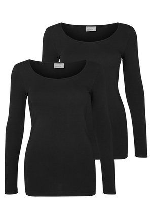 2ER PACK - Langærmet T-shirt - black