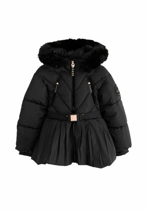 Baker by Ted Baker, REGULAR FIT - SHOWER RESISTANT SHORT BELTED PLEAT SKIRT COAT - Wintermantel - black
