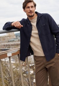 Dobber LUCAS OVERSHIRT - Tunn jacka - navy melange