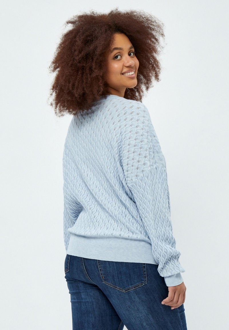 Damen Strickjacken | PEPPERCORN ROSALIA Strickpullover skyway blue melange/hellblau-meliert - AQ22558 Damen Strickjacken | PEPPERCORN ROSALIA Strickpullover skyway blue melange/hellblau-meliert - AQ22558