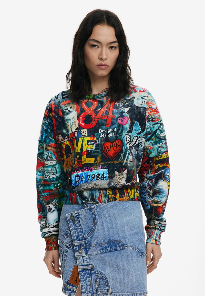 Desigual GRAFFITI - Sportska majica - black