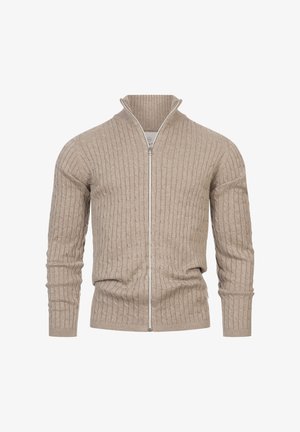Kronstadt CABLE - Strickjacke - beige mix