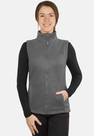 Ärmellose weste mit Seitentasche und Stehkragen Winterweste Bodywarmer - Weste - grau