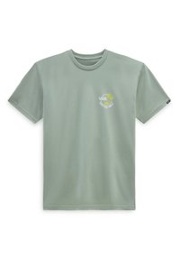 Vans - CLASSIC MINI DUAL PALM II SS - T-shirt imprimé - iceberg green white Image miniature 1