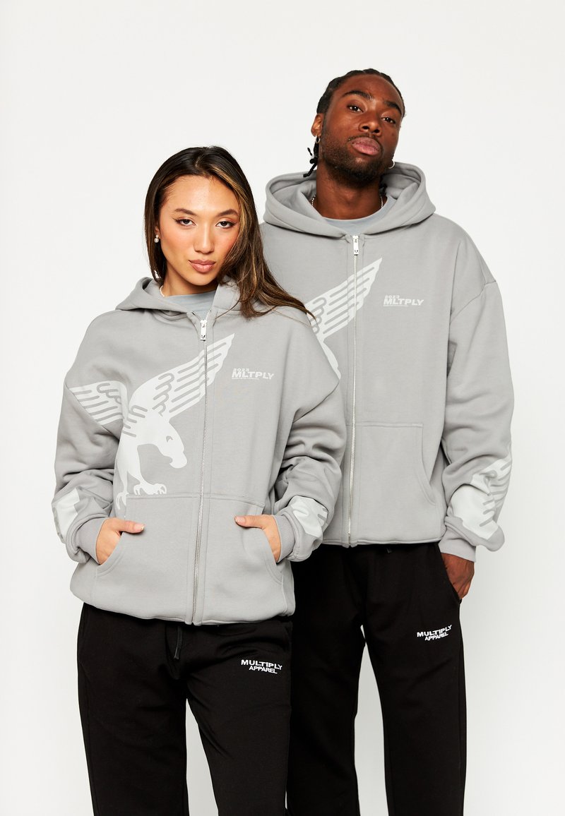 Sweat à Capuche Zippé American Eagle Homme - Gris Bruyère Taille M (neuf étiquettes)