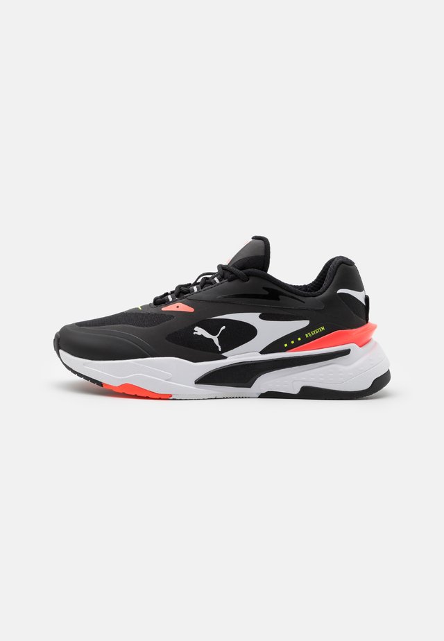 RS-FAST TECH UNISEX - Sneaker low - black/white/fiery coral