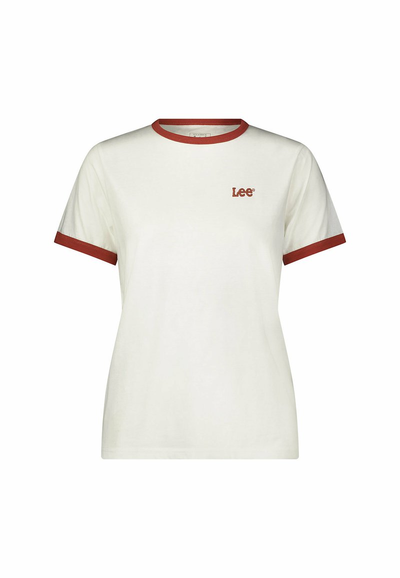 Lee RINGER TEE - T-Shirt print - ecru/beige - Zalando