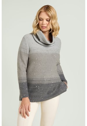 MAGLIA CON PAILLETTES - Pullover - grigio