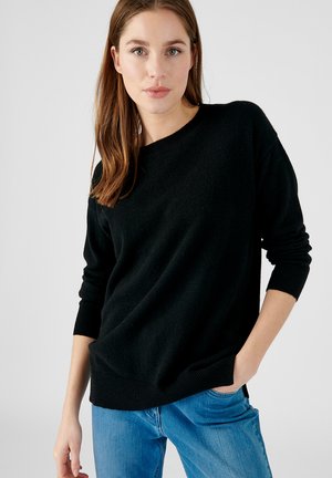 Damart PULL COL ROND EN PUR - Trui - noir
