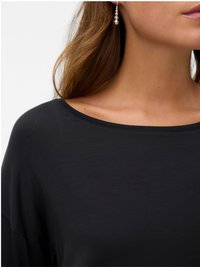 Vero Moda VMAVA 3/4 NOOS - Top s dlouhým rukávem - black