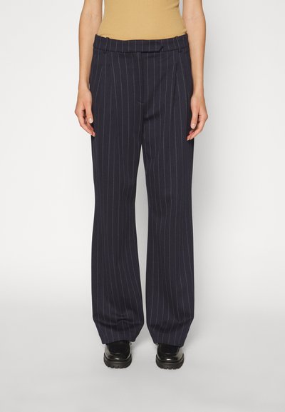DESIGNERS REMIX ZOE PANTS - Broek - navy/white