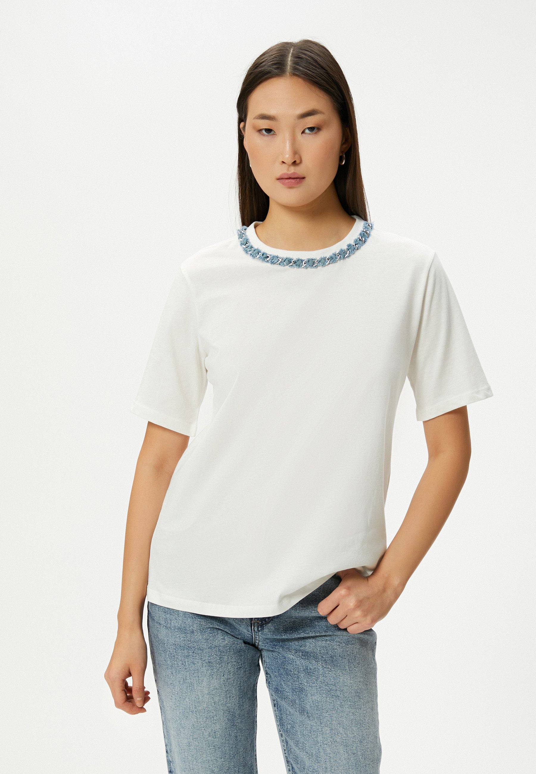 Herren-T-Shirt mit großem Brustdruck