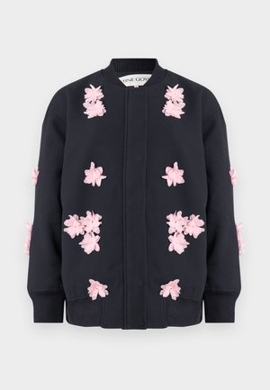FLORAL BOMBER JACKET - Bomber stiliaus striukė - dark blue