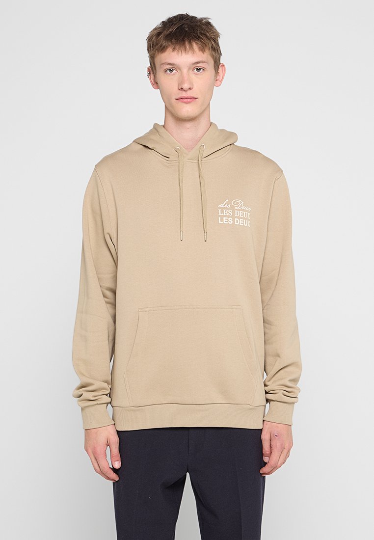 Les Deux Hoodie zandkleur Les Deux Hoodie zandkleur