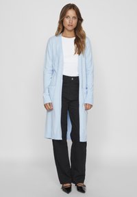 VILA VIRIL LONG CARDIGAN - Strickjacke - kentucky blue melange
