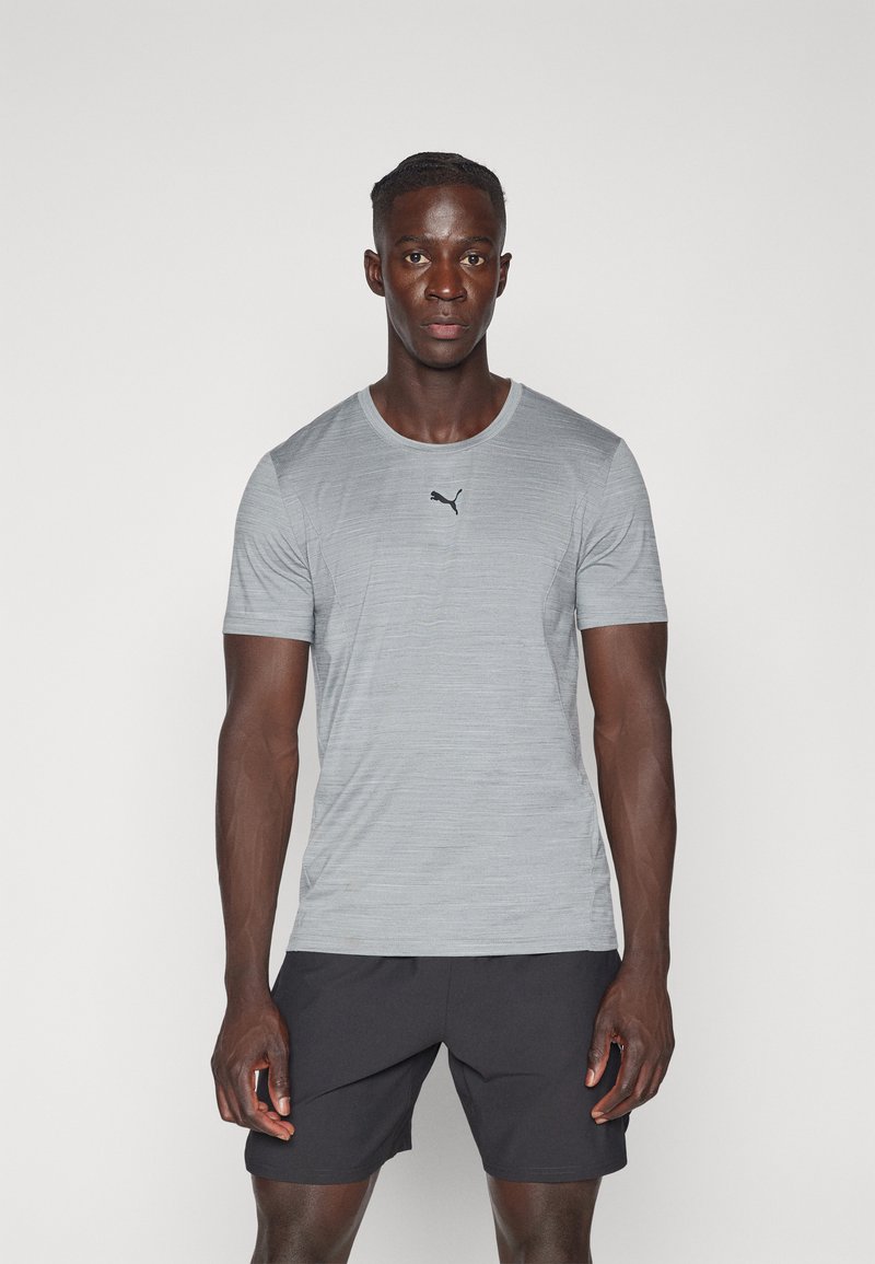 Puma CLOUDSPUN - Športne majice - medium gray heather