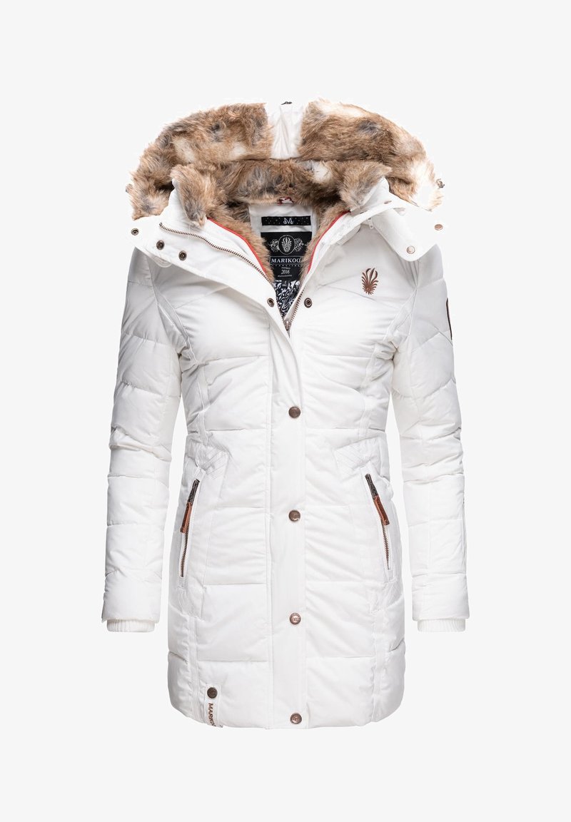 Marikoo LIEBLINGS - Vinterkappa /-rock - weiß