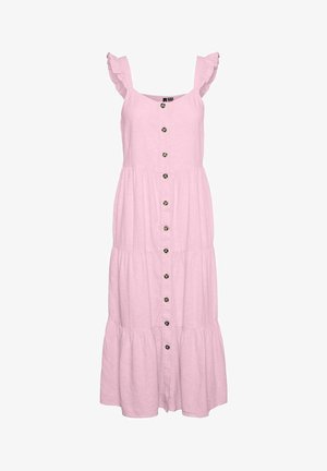 Vero Moda LINN MIDI - Skjortekjole - bonbon