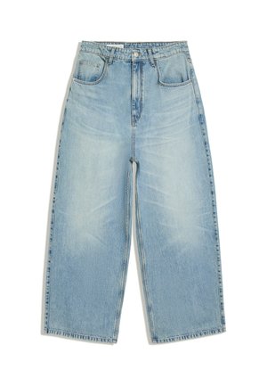 Bershka, SUPER BAGGY - JEANS - Jean baggy - light blue