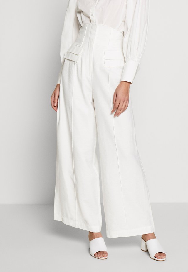LIE AWAKE - Trousers - ivory