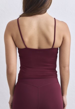 aim’n®, SHAPE SEAMLESS STRAP SINGLET - Top - merlot